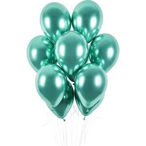Balóniky chrómované 50 ks zelené lesklé – priemer 33 cm