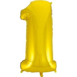 Balón fóliový číslica zlatá – gold 102 cm – 1