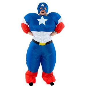 Nafukovací kostým pre dospelých Captain America