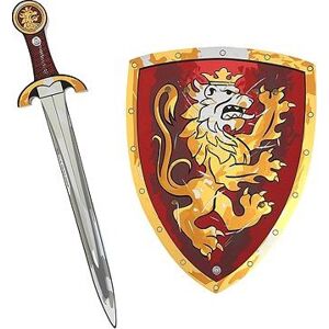 Liontouch Rytiersky set, červený – Meč a štít