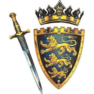 Liontouch Trojitý lev Kráľovský set – Meč štít a Koruna