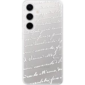 iSaprio Handwriting 01 – white – Samsung Galaxy S24