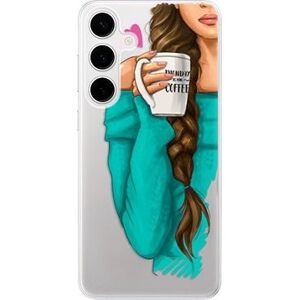 iSaprio My Coffe and Brunette Girl – Samsung Galaxy S24+