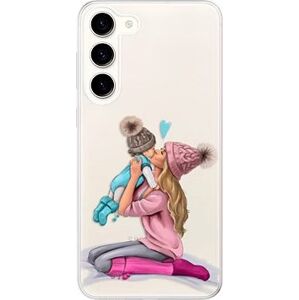 iSaprio Kissing Mom pro Blond and Boy pro Samsung Galaxy S23+ 5G