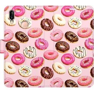iSaprio flip pouzdro Donuts Pattern 03 pro Huawei P20 Lite