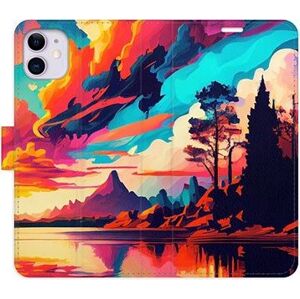 iSaprio flip pouzdro Colorful Mountains 02 pro iPhone 11