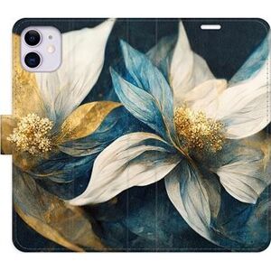 iSaprio flip puzdro Gold Flowers pre iPhone 11