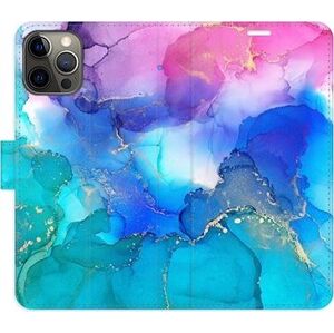 iSaprio flip puzdro BluePink Paint pre iPhone 12/12 Pro