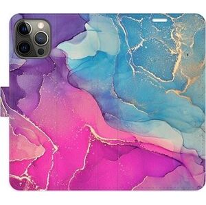 iSaprio flip puzdro Colour Marble 02 pre iPhone 12/12 Pro