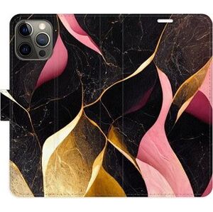 iSaprio flip puzdro Gold Pink Marble 02 pre iPhone 12/12 Pro
