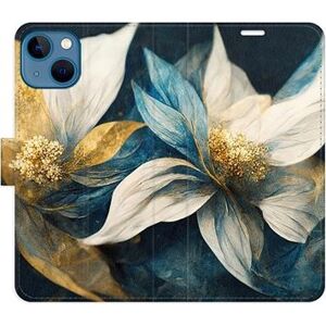 iSaprio flip puzdro Gold Flowers na iPhone 13