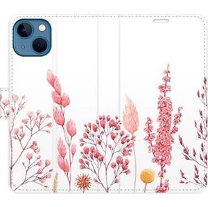 iSaprio flip pouzdro Pink Flowers 03 pro iPhone 13