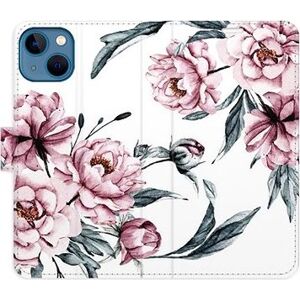 iSaprio flip puzdro Pink Flowers na iPhone 13