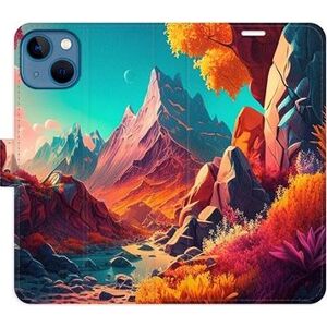 iSaprio flip puzdro Colorful Mountains na iPhone 13