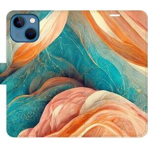 iSaprio flip pouzdro Blue and Orange pro iPhone 13 mini
