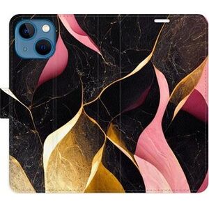iSaprio flip pouzdro Gold Pink Marble 02 pro iPhone 13 mini
