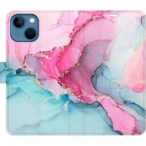 iSaprio flip puzdro PinkBlue Marble na iPhone 13 mini