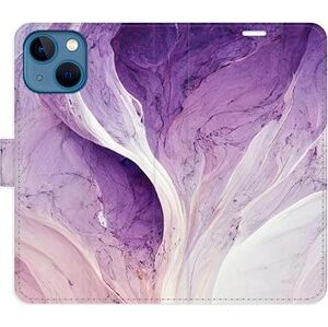 iSaprio flip puzdro Purple Paint na iPhone 13 mini