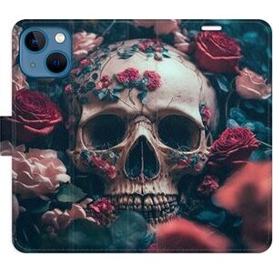 iSaprio flip puzdro Skull in Roses 02 pre iPhone 13 mini