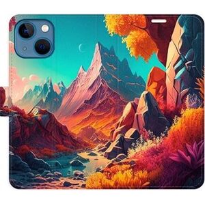 iSaprio flip pouzdro Colorful Mountains pro iPhone 13 mini