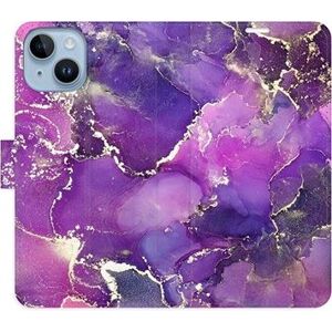 iSaprio flip pouzdro Purple Marble pro iPhone 14