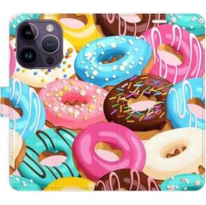 iSaprio flip pouzdro Donuts Pattern 02 pro iPhone 14 Pro