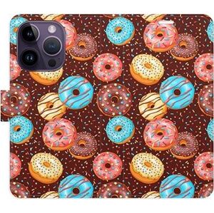 iSaprio flip pouzdro Donuts Pattern pro iPhone 14 Pro