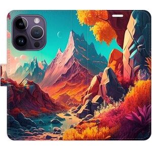 iSaprio flip puzdro Colorful Mountains pre iPhone 14 Pro