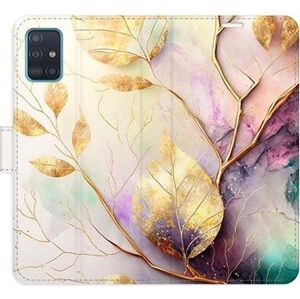 iSaprio flip puzdro Gold Leaves 02 pre Samsung Galaxy A51