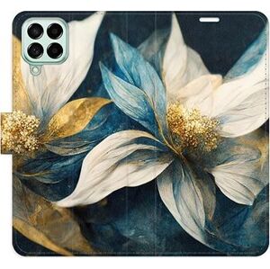 iSaprio flip pouzdro Gold Flowers pro Samsung Galaxy M53 5G