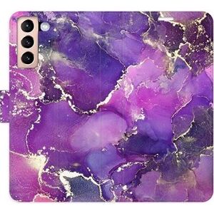 iSaprio flip pouzdro Purple Marble pro Samsung Galaxy S21