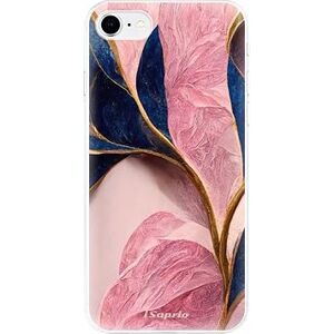 iSaprio Pink Blue Leaves pre iPhone SE 2020
