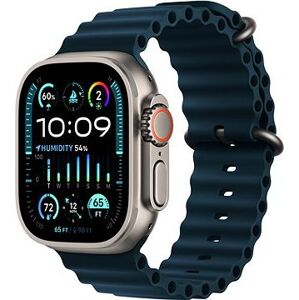 Apple Watch Ultra 2 49 mm titánové puzdro s modrým oceánskym remienkom