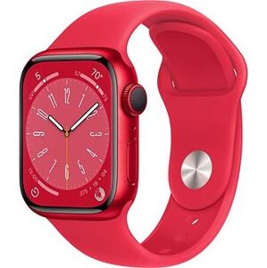 Apple Watch Series 8 41 mm Červený hliník s červeným športovým remienkom