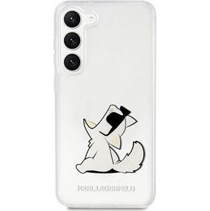 Karl Lagerfeld PC/TPU Choupette Eat Zadný Kryt na Samsung Galaxy S23 Transparentný