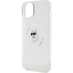 Karl Lagerfeld IML Choupette MagSafe Zadný Kryt pre iPhone 15 Plus Transparent