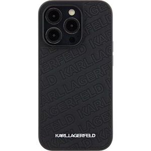 Karl Lagerfeld PU Quilted Pattern Zadný Kryt pre iPhone 15 Pro Black
