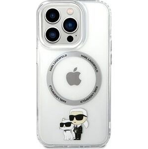 Karl Lagerfeld IML Karl and Choupette NFT MagSafe Zadný Kryt na iPhone 13 Pro Transparentný