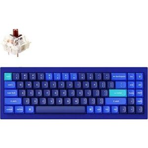 Keychron QMK Q7 70 % Gateron G Pro Hot-Swappable Brown Switch Mechanical, Blue – US