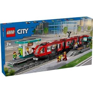 LEGO® City 60423 Električka a zastávka v centre mesta