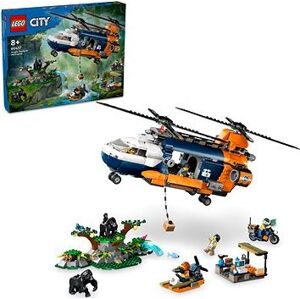 LEGO® City 60437 Helikoptéra na prieskum džungle v základnom tábore