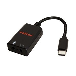 Roline USB C(M) – Audio (2× stereo jack 3,5 mm), 0,13 m