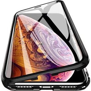 Magnetic Full Body Glass magnetické puzdro na Samsung Galaxy S22, čierne