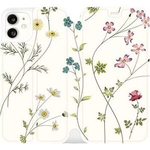 Flipové puzdro na mobil Apple iPhone 11 – MD03S Tenké rastlinky s kvetmi