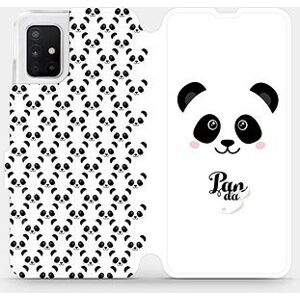Flipové puzdro na mobil Samsung Galaxy A51 – M030P Panda Amálka