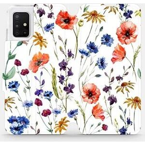 Flip puzdro na mobil Samsung Galaxy A51 – MP04S Lúčne kvety