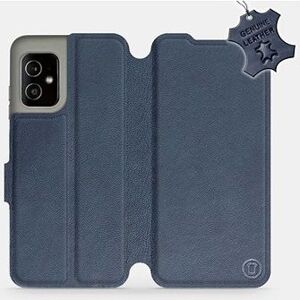 Mobiwear kožené flip puzdro pre Asus Zenfone 8 – Modré
