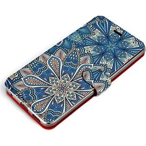 Mobiwear Flip puzdro pre Apple iPhone 13 – V108P Modré mandala kvety