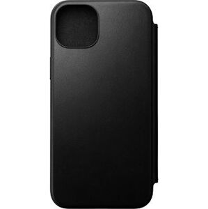 Nomad Modern Leather Folio Black iPhone 15 Plus