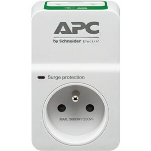 APC Základná ochrana proti prepätiu SurgeArrest 1 výstup 230 V, 2 nabíjacie porty USB, Francúzsko
